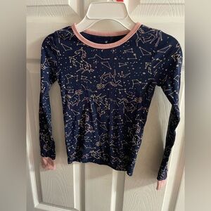 Joe Fresh Kids' Navy and Pink Constellation Pajama Top